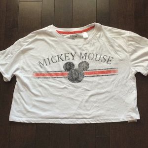 Disney Mickey Mouse Cropped T-shirt